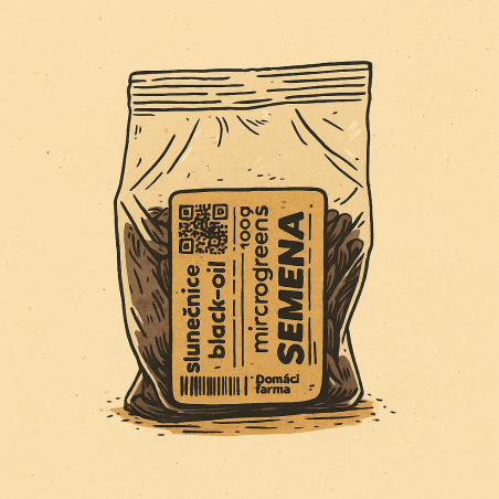 Pestovacia slnečnica black-oil na microgreens 100 g