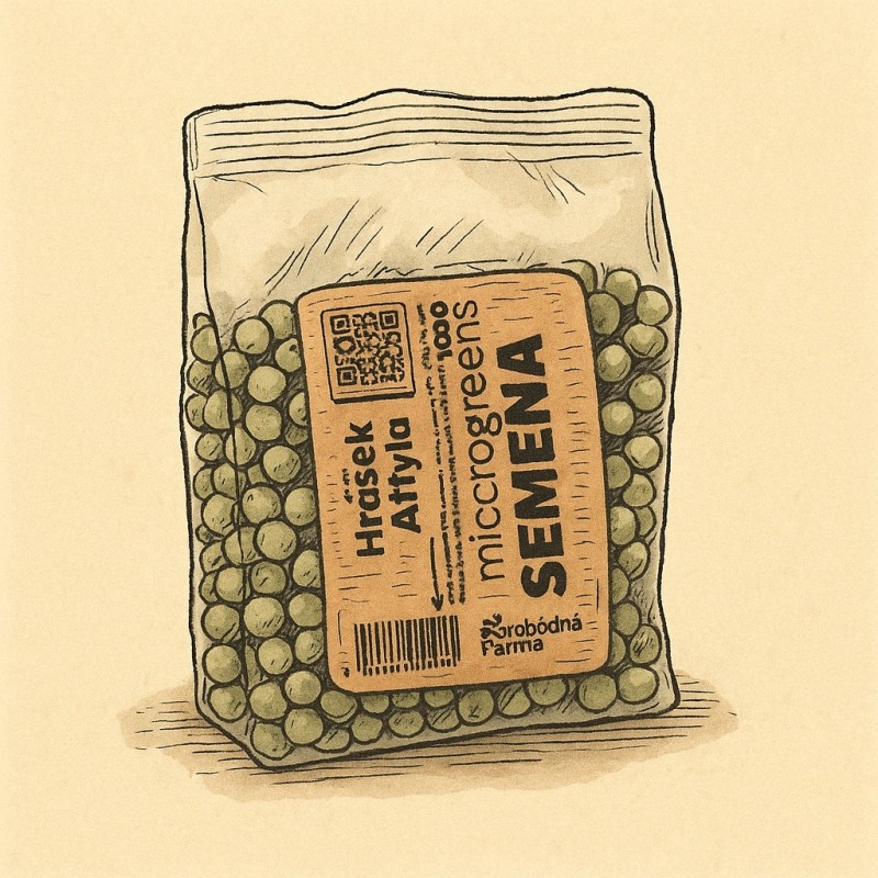 Semená na microgreens hrášok 200 g