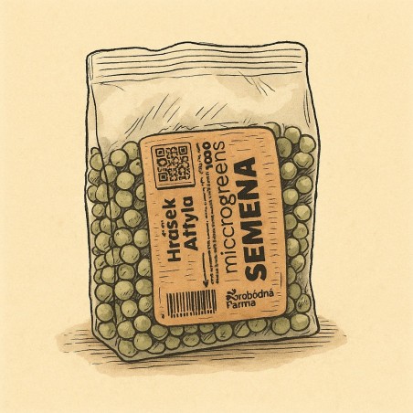 Semená na microgreens hrášok 200 g