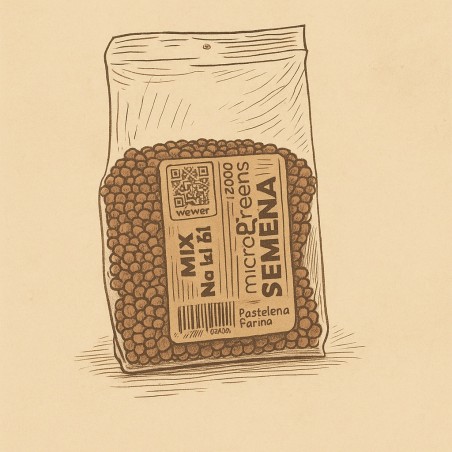 Mix na klíčenie microgreens – daikon brokolica ďatelina