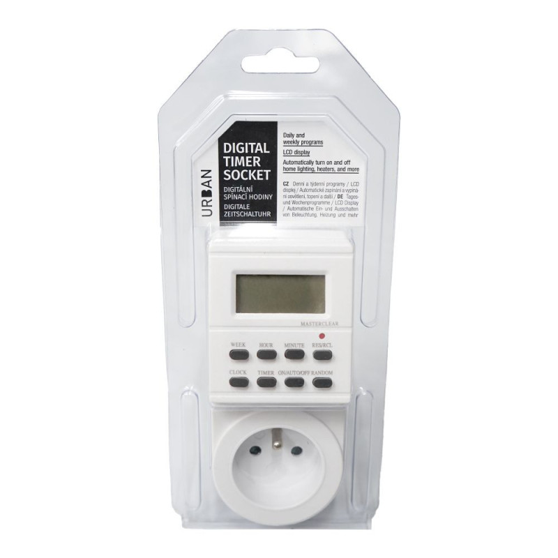 Digitální spínací hodiny do zásuvky Urban Timer Socket