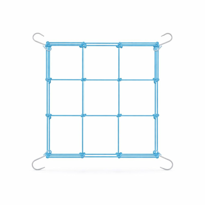 Pružná podpůrná síť pro rostliny 40x40 cm s háčky do stanu
