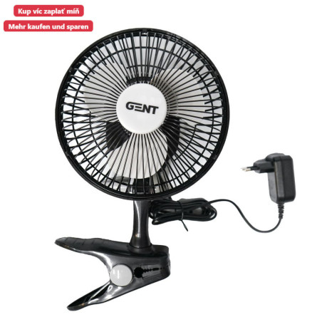 GENT Clip Fan 5W: Praktický klipsnový ventilátor